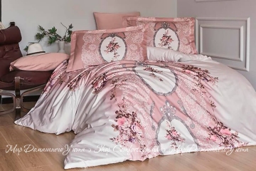 Постельное белье First Choice Poema pudra сатин люкс евро (m014101)