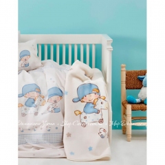 Постельное белье Karaca Home Baby Boys 2017-1 ранфорс для новорожденных