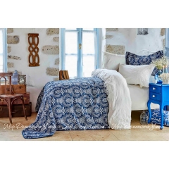 Набор постельное белье с покрывалом Karaca Home Elina beyaz 2018-2 евро