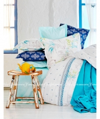 Набор постельное белье с покрывалом + пике Karaca Home Casimiro евро