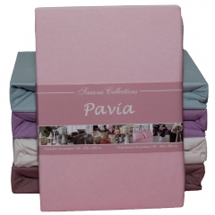 Простынь трикотажная на резинке Pavia Pavia Pink Pembe 90-100x200 (400650)