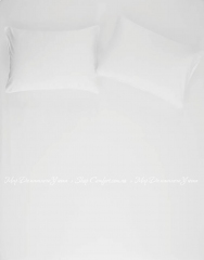 Простынь на резинке с наволочками Penelope Stella White 160х200+50х70(2) белый