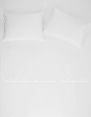 Простынь на резинке с наволочкой Penelope Stella White 100х200+50х70 белый