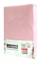 Простынь на резинке трикотажная LightHouse 90X200+25 Темно-Розовый (2200000546456)