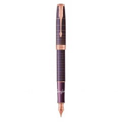 Перьевая ручка Parker SONNET 17 Cisele Silver Purple Matrix PGT FP F (88 011)