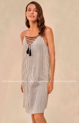 Летнее женское платье из вискозы Feyza 4084 серый