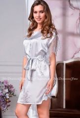Шелковое короткое домашнее платье Mia-Amore Келли 3574