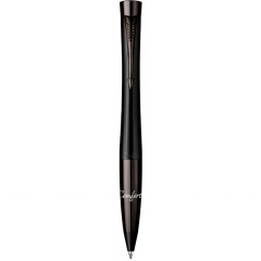 Шариковая ручка Parker URBAN Premium Matt Black BP Трезубец черн. на торце (21 232M_TR2)