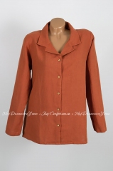 Женская пляжная рубашка Barine Lino Pj Picy Orange оранжевый