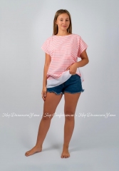Женская пляжная туника Barine White Imbat Shirt Papaya комбинированный