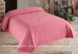 Хлопковая махровая простынь Uniko Crown Home Kelebek pembe 220х240