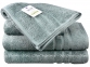 Хлопковое махровое полотенце Maisonette Micro Touch 70х140 серое (8699965114178)