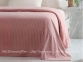 Велюровое покрывало с жаккардовым узором Pavia Simone pudra 160x220