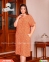 Женский летний халат на пуговицах Cocoon J4-4096 оранжевый