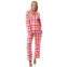 Теплая женская фланелевая пижама на пуговицах Key LNS 437 B23