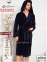 Теплый мужской халат с капюшоном Cocoon E14-5476 черный