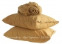 Однотонная простынь на резинке 180x200+30 с наволочками 50х70 La Modno Stonewashed Golden Yellow