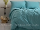 Однотонное постельное белье из вареного хлопка Limasso Standart евро mineral blue
