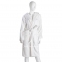 Женский белый махровый халат с капюшоном Blumarine Benessere Bianco