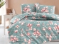 Хлопковое постельное белье First Сhoice Homesko Marea blue ранфорс евро