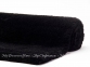 Однотонный коврик с антискользящим покрытием Aquanova Mauro Black 80х160