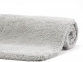 Хлопковый коврик с антискользящим покрытием Aquanova Alma Silver grey 70х120