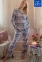 Женская теплая фланелевая пижама Key LNS 423 B21