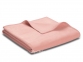 Хлопковый плед Biederlack Uno Cotton rosa 140х180