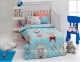 Детское постельное белье для младенцев Eponj Home Baykus A.Mavi голубой