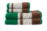 Махровое полотенце Hobby Nazende 50X90 Зеленый/Коричневый (8698499313729)