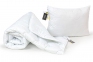 Всесезонный хлопковый набор одеяло с подушкой MirSon 1705 Eco Light White 200х220 (2200002656306)