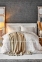 Набор постельное белье с пледом Karaca Home Quatre Delux Gold 2020-1 евро золотой