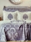 Набор постельное белье с покрывалом + плед Karaca Home Adrienne Gri евро серый