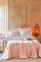 Набор постельное белье с покрывалом + плед Karaca Home Desire Pudra 2020-1 евро пудра