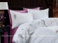 Сатиновое постельное белье с вышивкой Dantela Vita Lavender евро